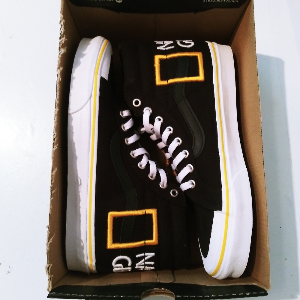 Vans x National Geographic Shoes High Size Sneakers Logo Size 8.5 9 - Picture 6 of 14